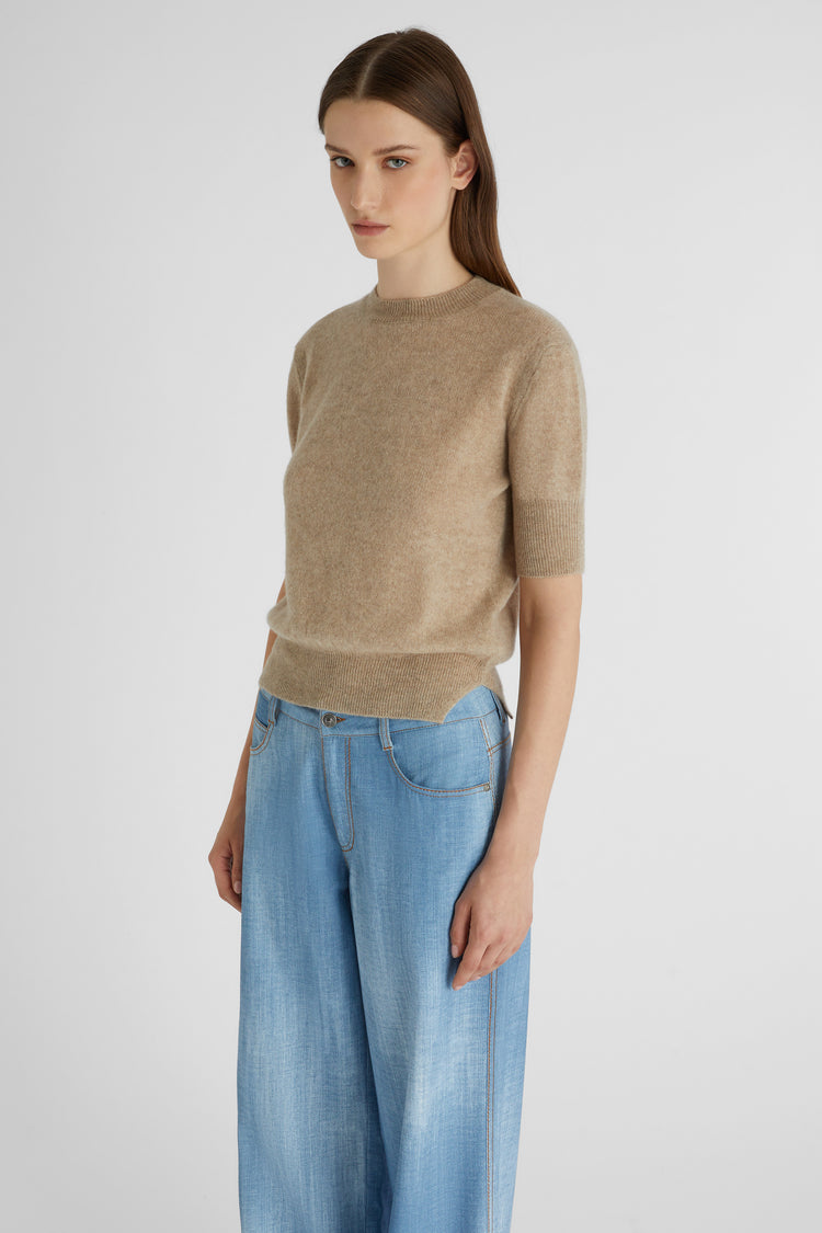 Pull tupe en pur cachemire