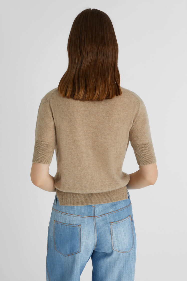 Pull tupe en pur cachemire