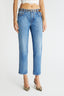 Straight-cut denim trousers