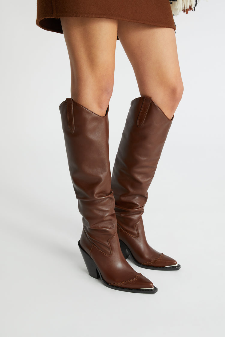 High soft calfskin Texan