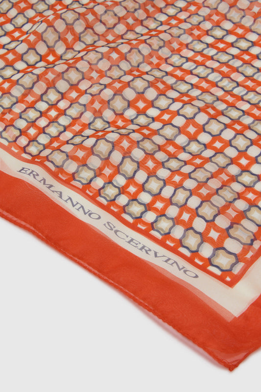 Foulard en pure soie à imprimé cravate