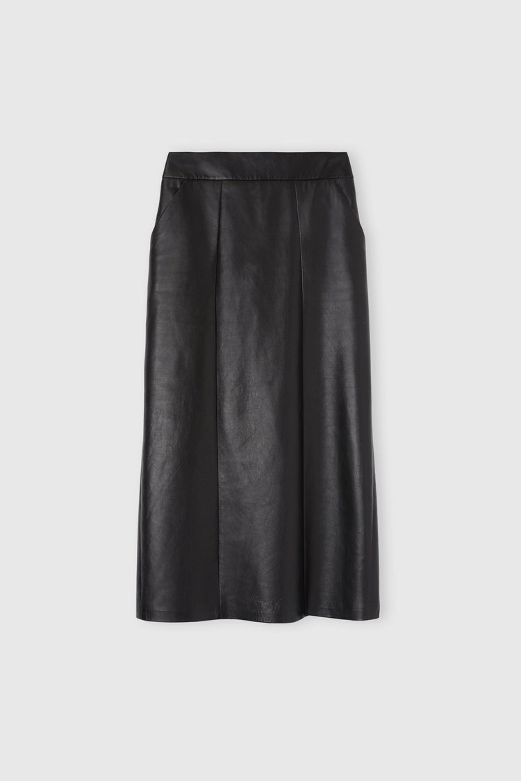 Leather sheath skirt