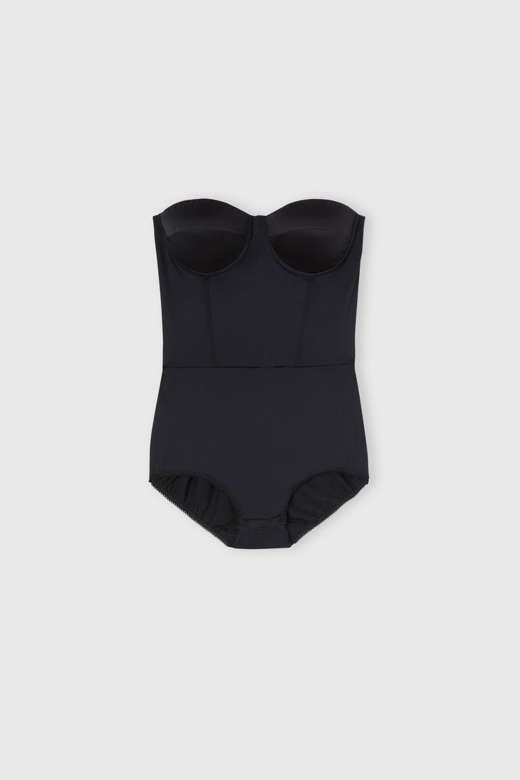 Long silk chiffon dress with hand-applied crystals