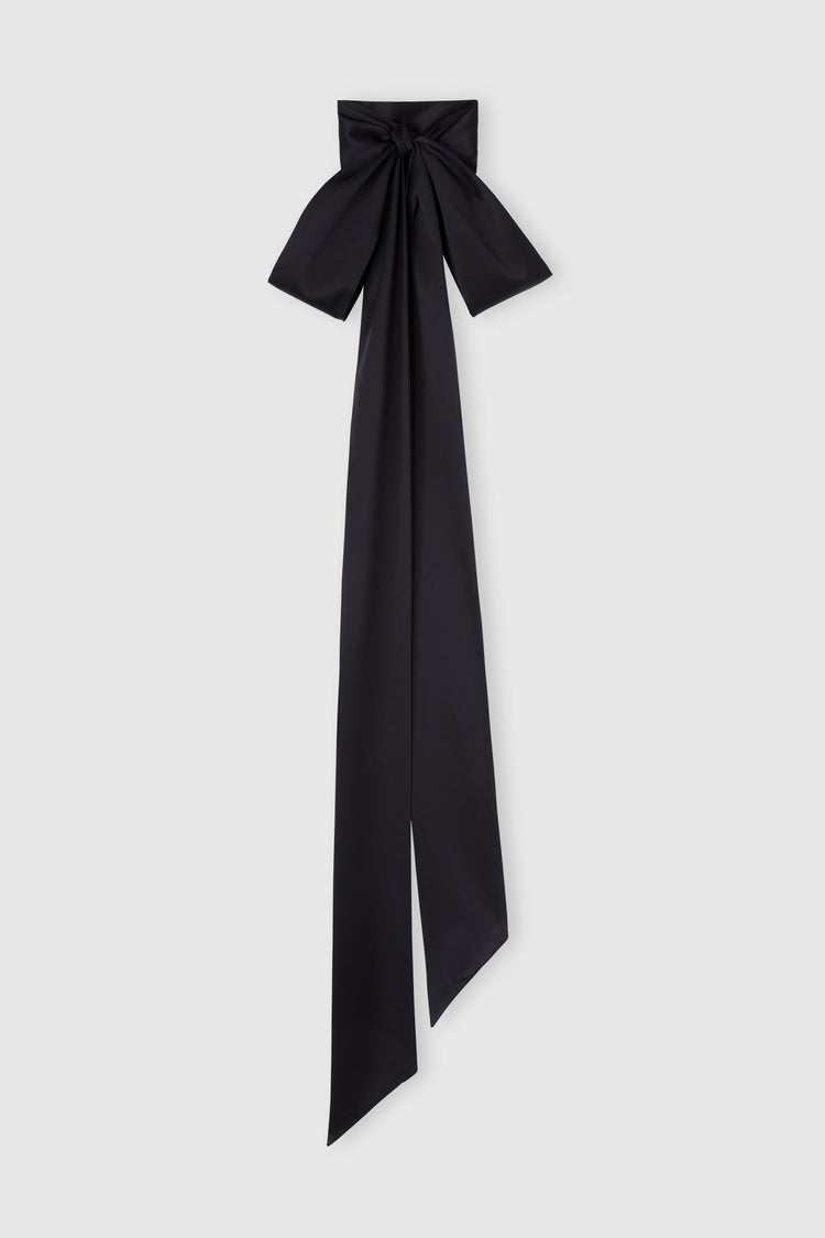 Black silk scarf