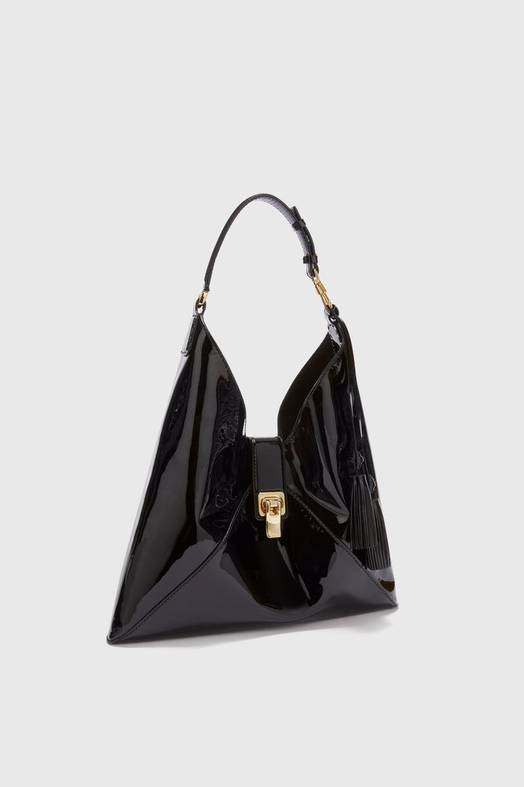 Dudu bag in shiny soft patent leather