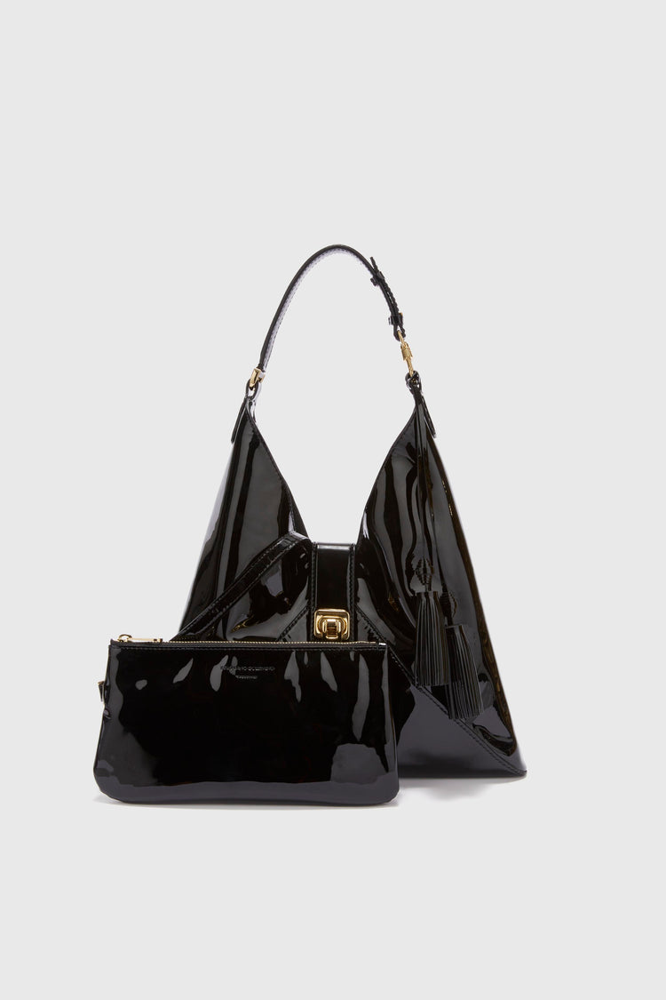 Dudu bag in shiny soft patent leather