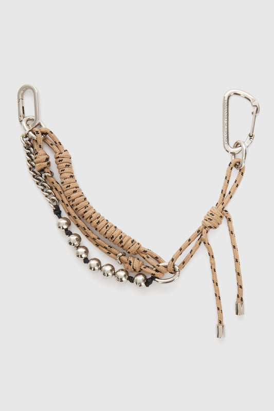 Charms multi-rangs avec cordon beige