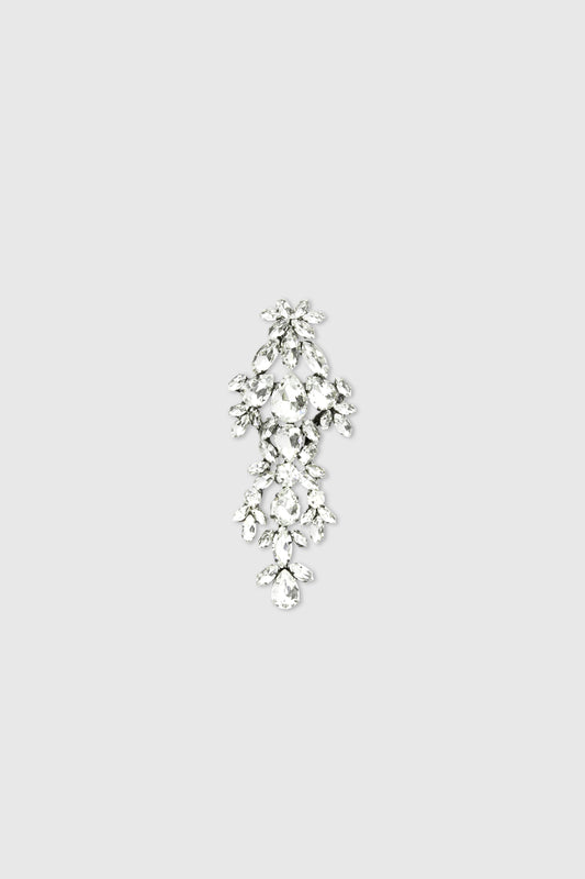 Chandelier brooch with crystals