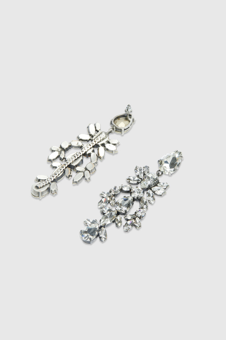 Chandelier earrings with crystals