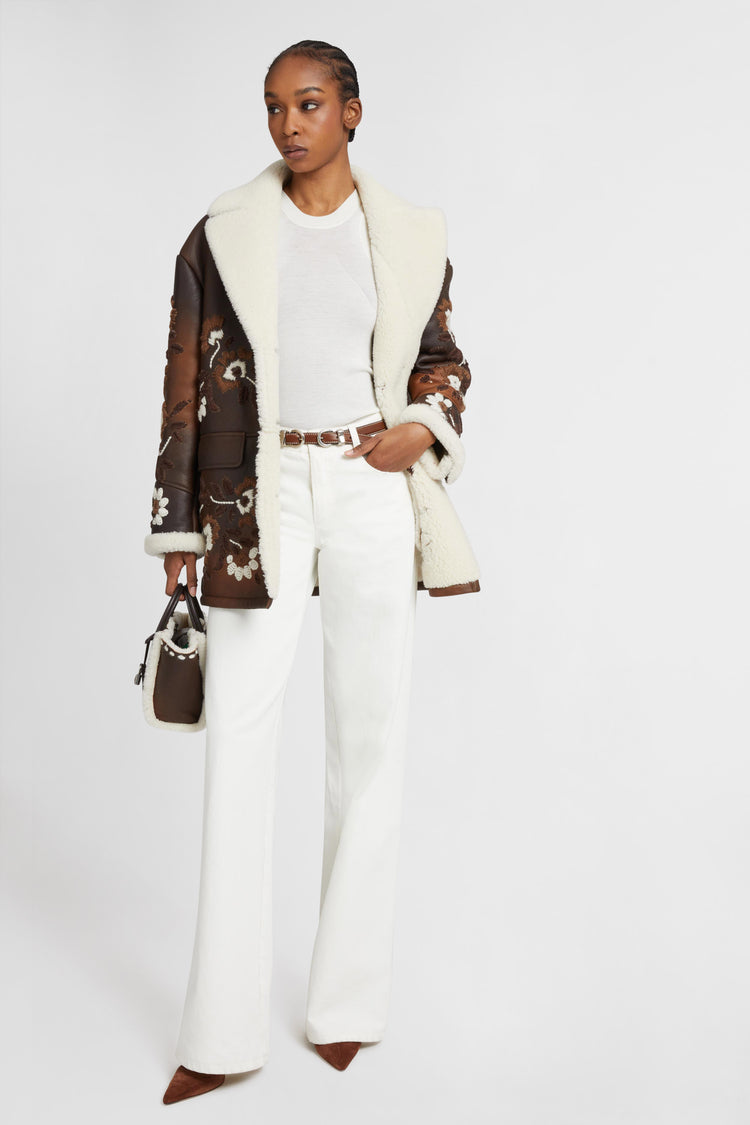 Merino wool halterneck tank top with dense rib pattern