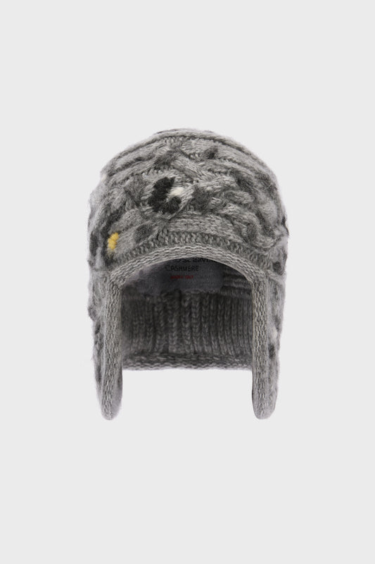 Pure cashmere aviator hat