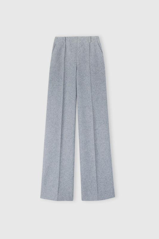 Wool blend palazzo trousers