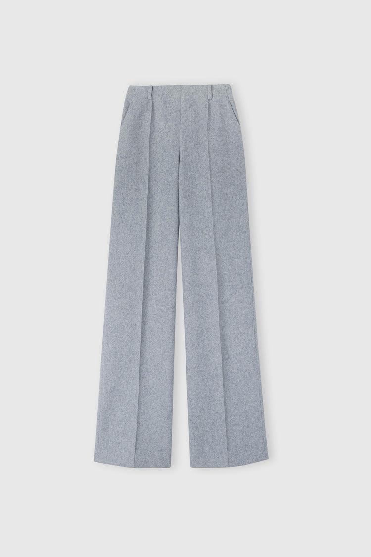 Wool blend palazzo trousers