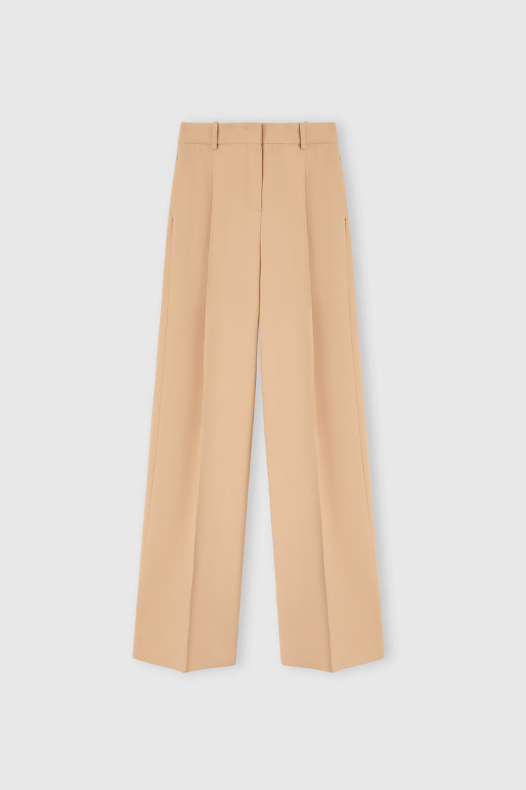 Palazzo trousers in technical cady