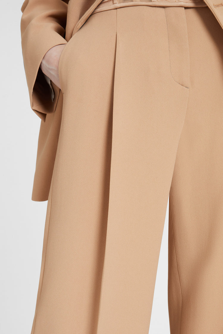 Palazzo trousers in technical cady