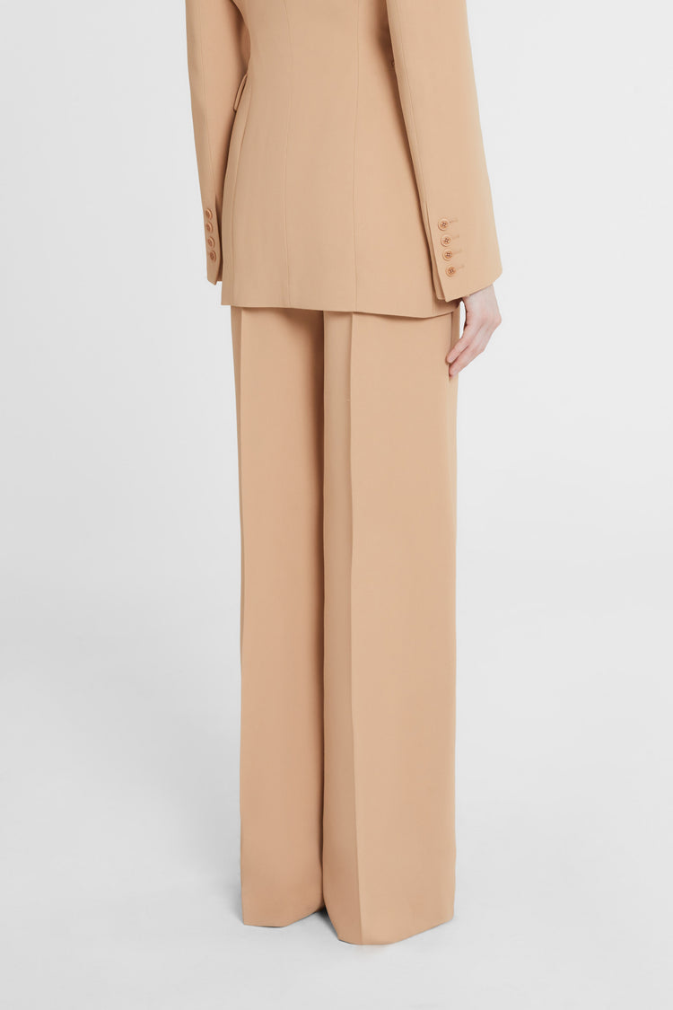 Palazzo trousers in technical cady