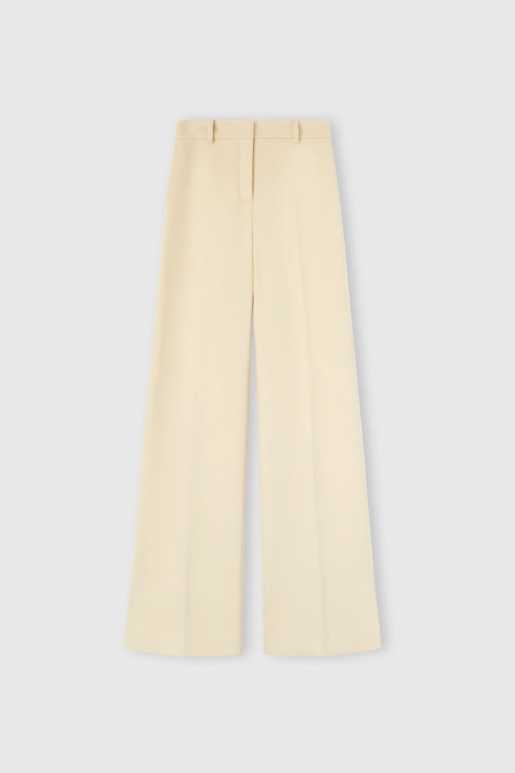 Pantalon palazzo en laine vierge
