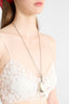 Unstructured Tulle White Bra with Rebrodé Lace
