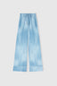 Pajama-Style Trousers in Marocain Jeans Print