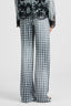 Classic Pajama-Style Trousers in Viscose with Vichy Print