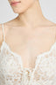 Long Lingerie-Style Dress in Linen and Cotton Lace