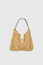 Mini hobo bag in natural raffia