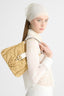 Mini hobo bag in natural raffia