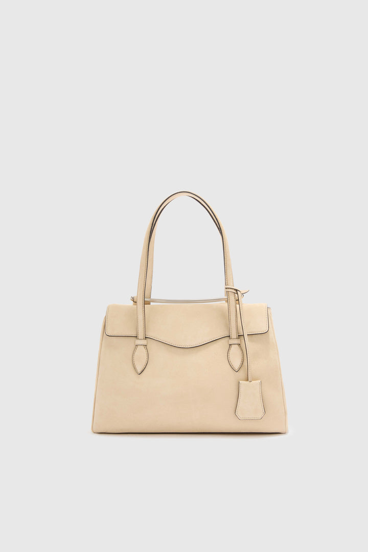 Music bag in soft suede calf leather