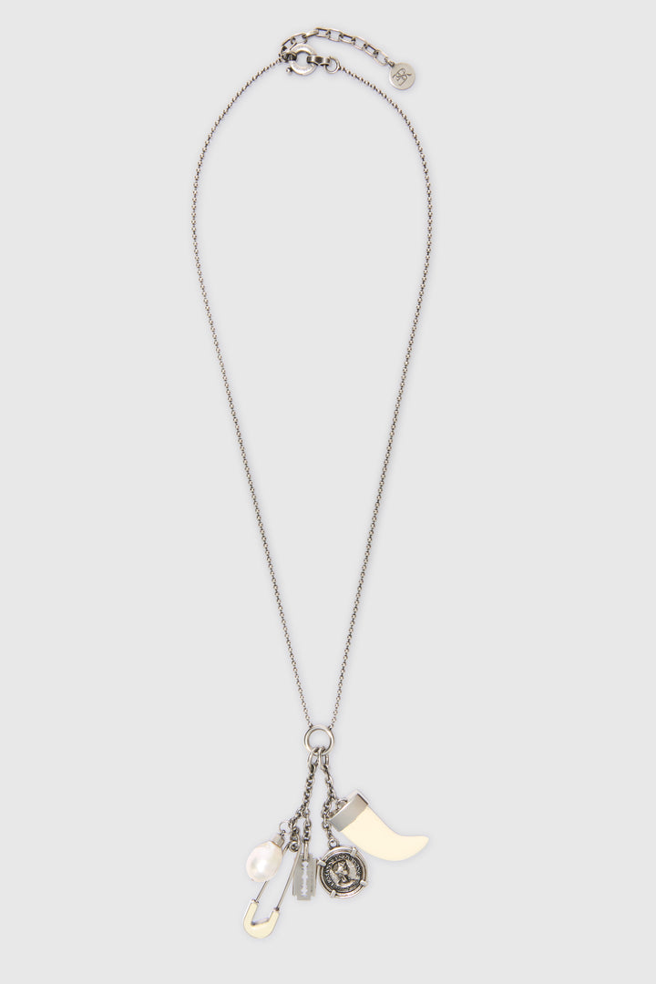 Pendant necklace with lucky charms