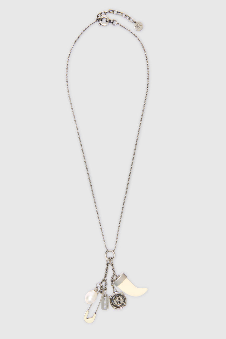 Pendant necklace with lucky charms