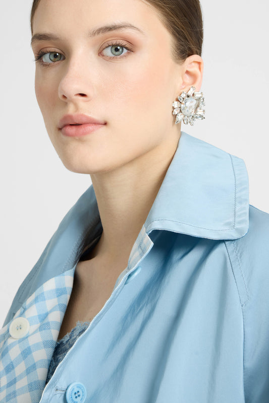 Clip-on daisy earrings