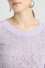 Maglia in puro cashmere con cristalli