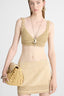 Unstructured bra with suede leather details
