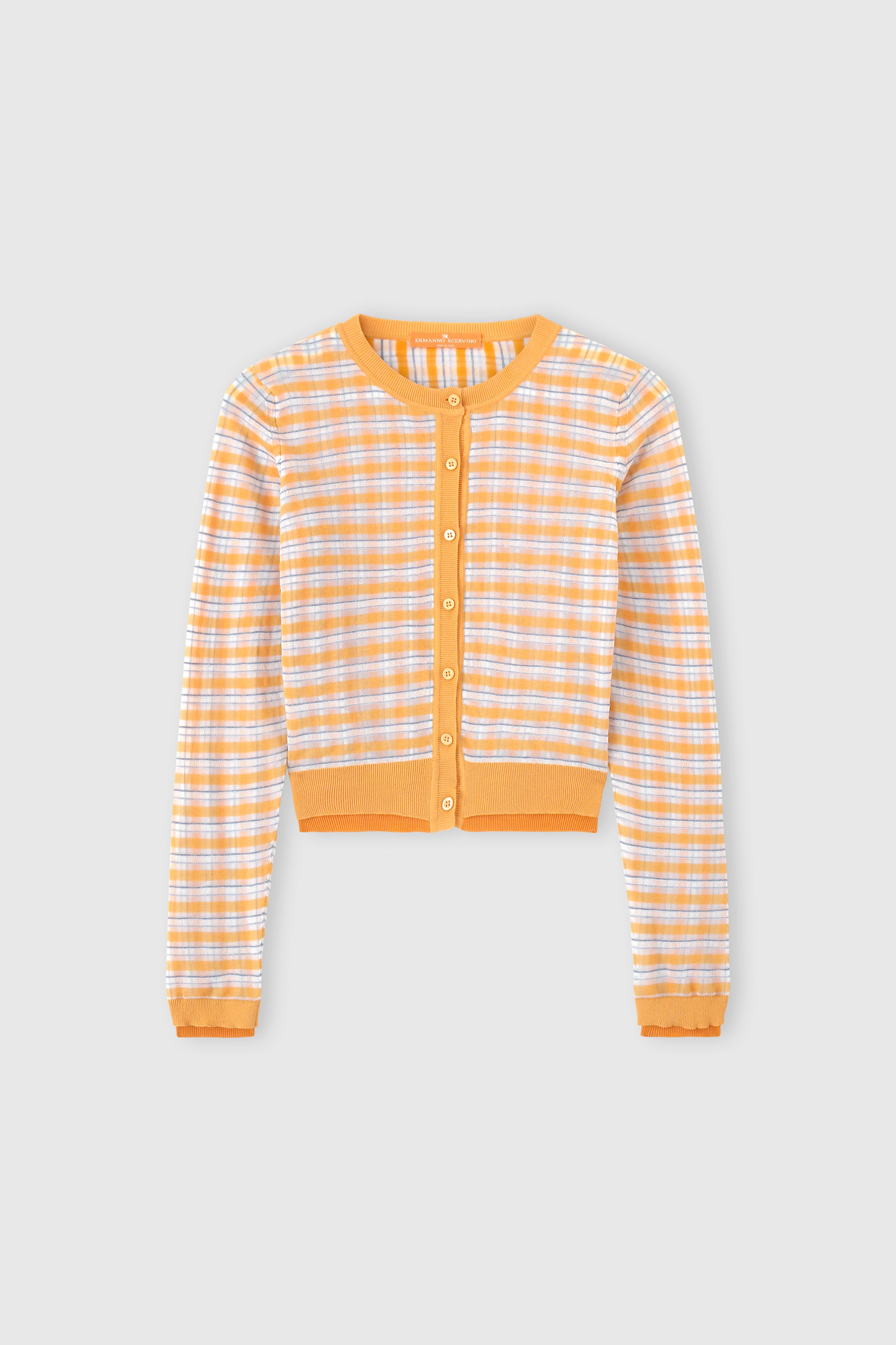 ERMANNO SCERVINO ニット・カーディガン Long-sleeve cardigan with front button closure