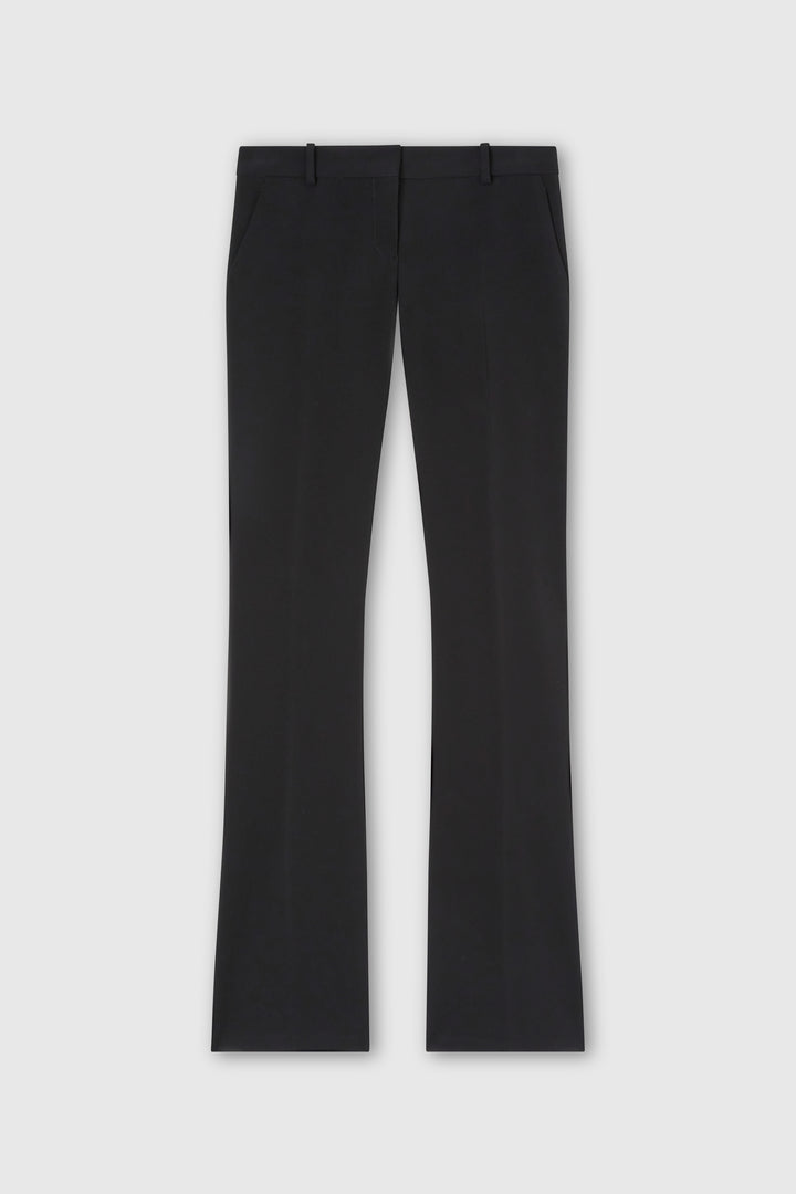 Bootcut trousers in viscose blend