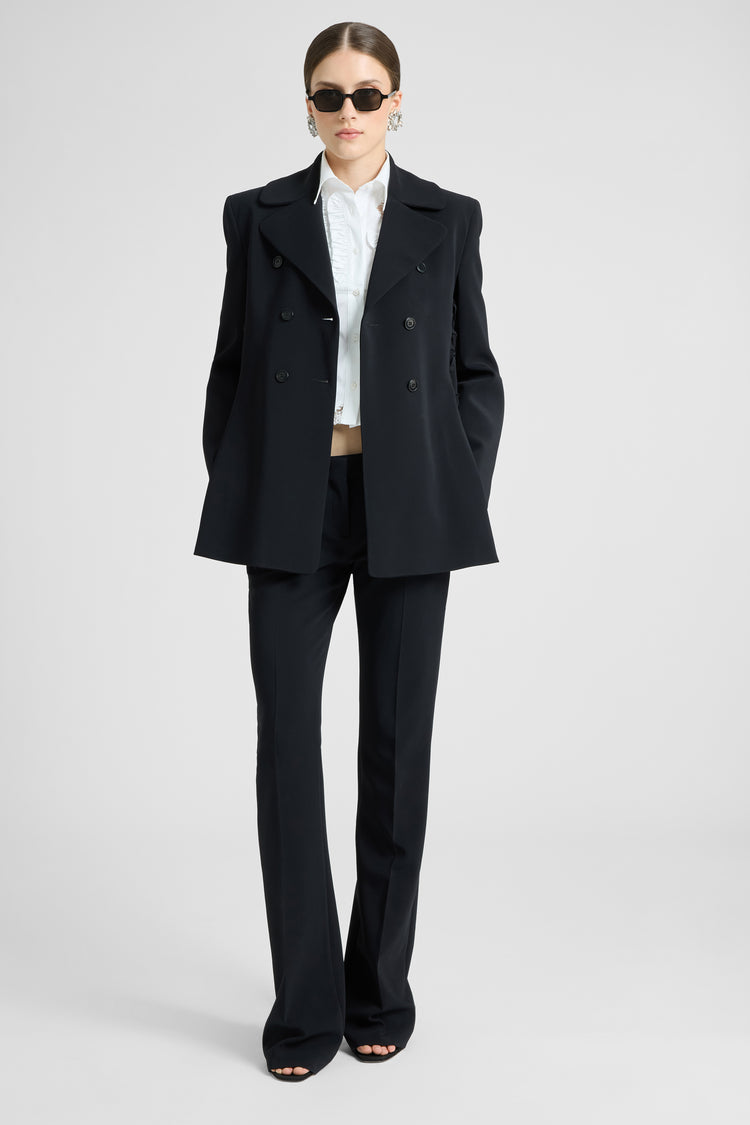 Pantalon bootcut en mélange de viscose