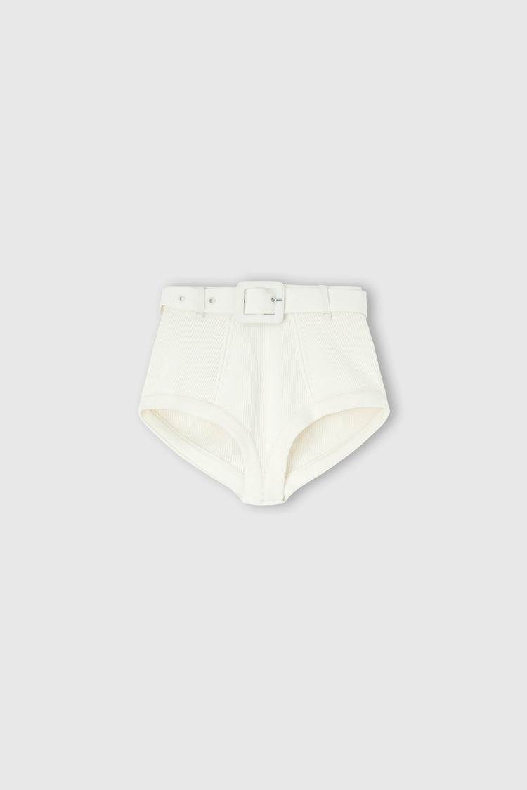 Shorts in viscosa con cintura