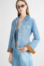Fitted Chambray Cotton-Linen Jacket