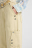 Cargo trousers in cotton-linen blend denim
