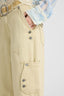 Cargo trousers in cotton-linen blend denim
