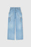 Chambray Denim Cargo Pants