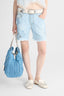 Denim Shorts with Rebrodé Lace