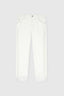Cigarette-fit denim trousers with Valencienne lace inserts