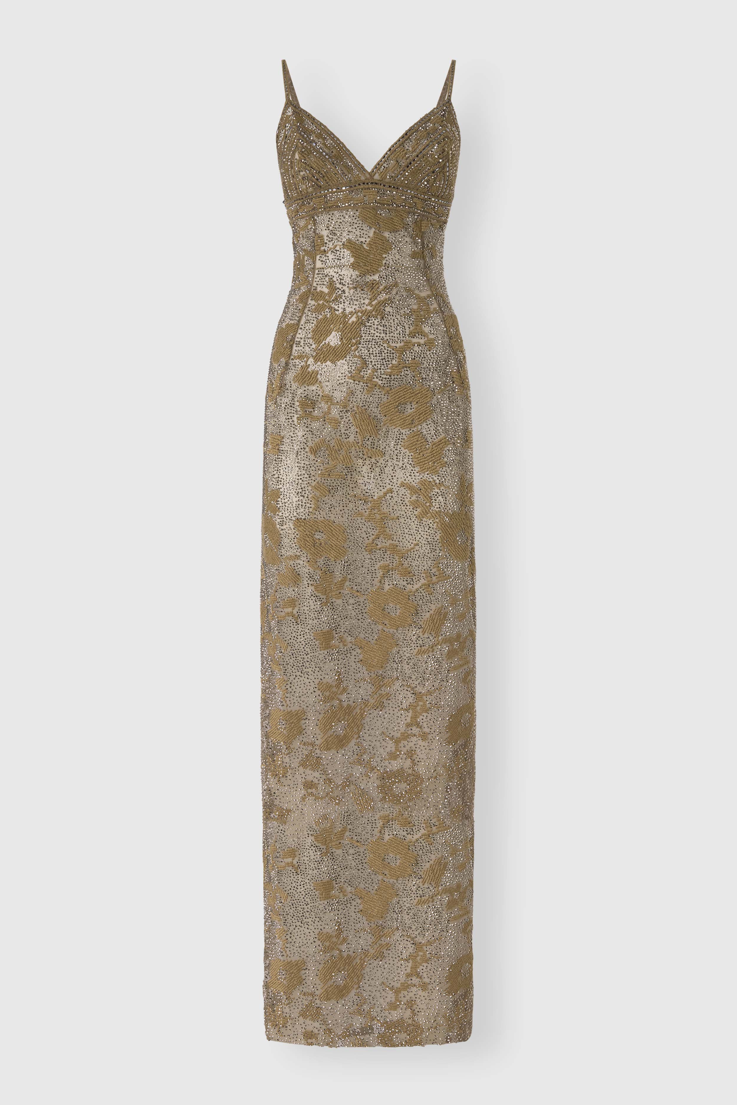 gold velvet dress forever 21 Long gown in full-stitch lace with tonal crystals marilyn monroe dresses