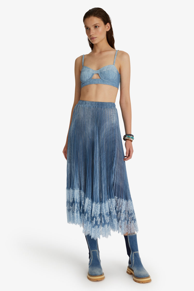 Brassière effetto denim