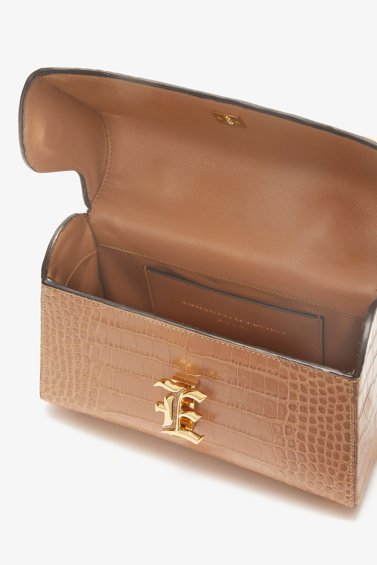 Crocodile bowling bag with logo