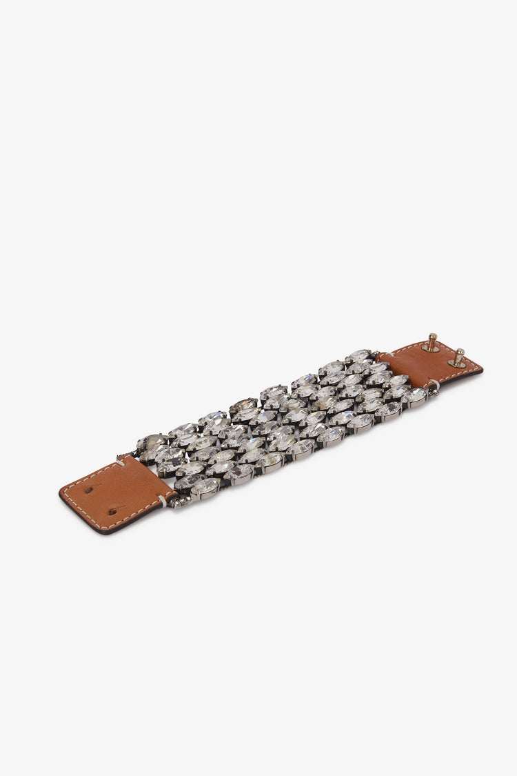 Crystal-adorned bracelet