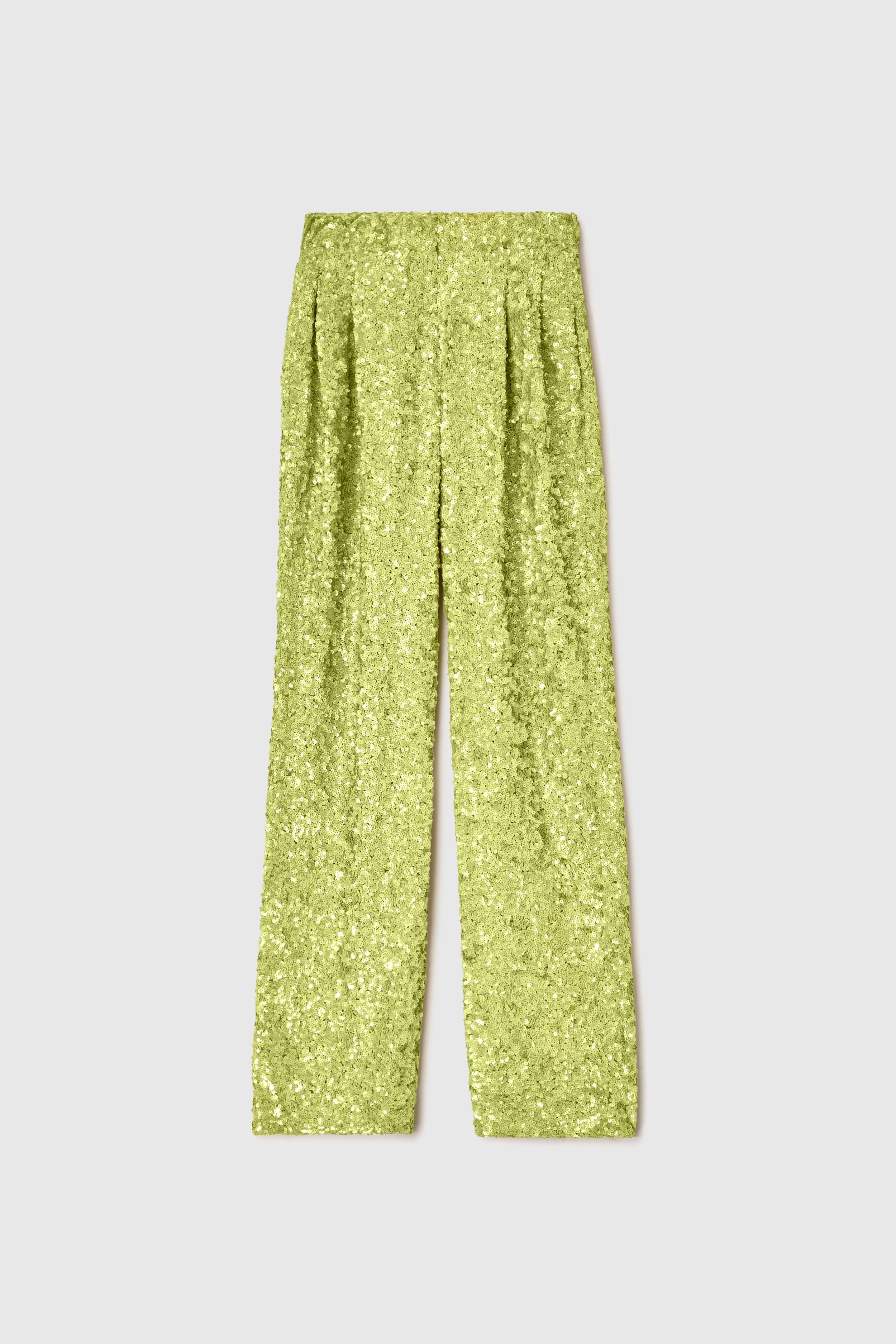 Zara yellow sequin store pants