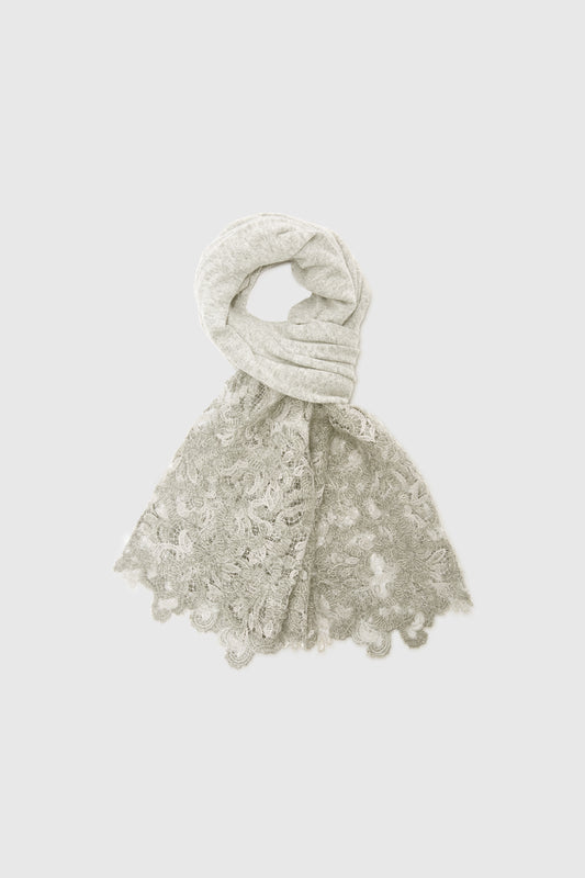 Lace-detailed stole