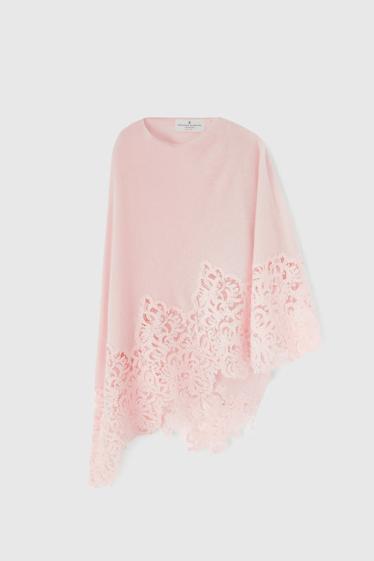 Cashmere and lace stole